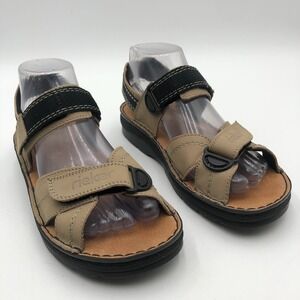 Rieker Antistress Sandals Casual Men's Size 6 Tan Leather Strap Comfort‎ Sole